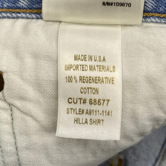 AGOLDE Women’s Hilla Mid-Rise Back-Slit Maxi Skirt – Mid Indigo Blue – Size 26 - Picture 3 of 11